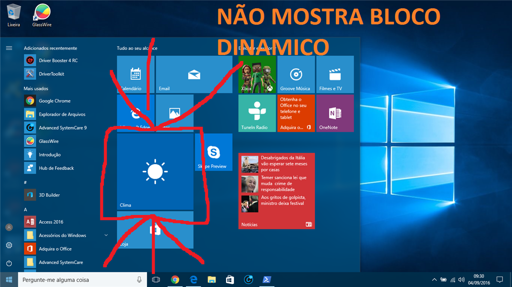 Bloco Dinâmico Do Msn Clima Não Atualiza Windows 10 Pro Microsoft Community 5914