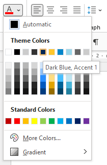 Creating Word Templates with Custom Styles: Font Colours Not Being ...