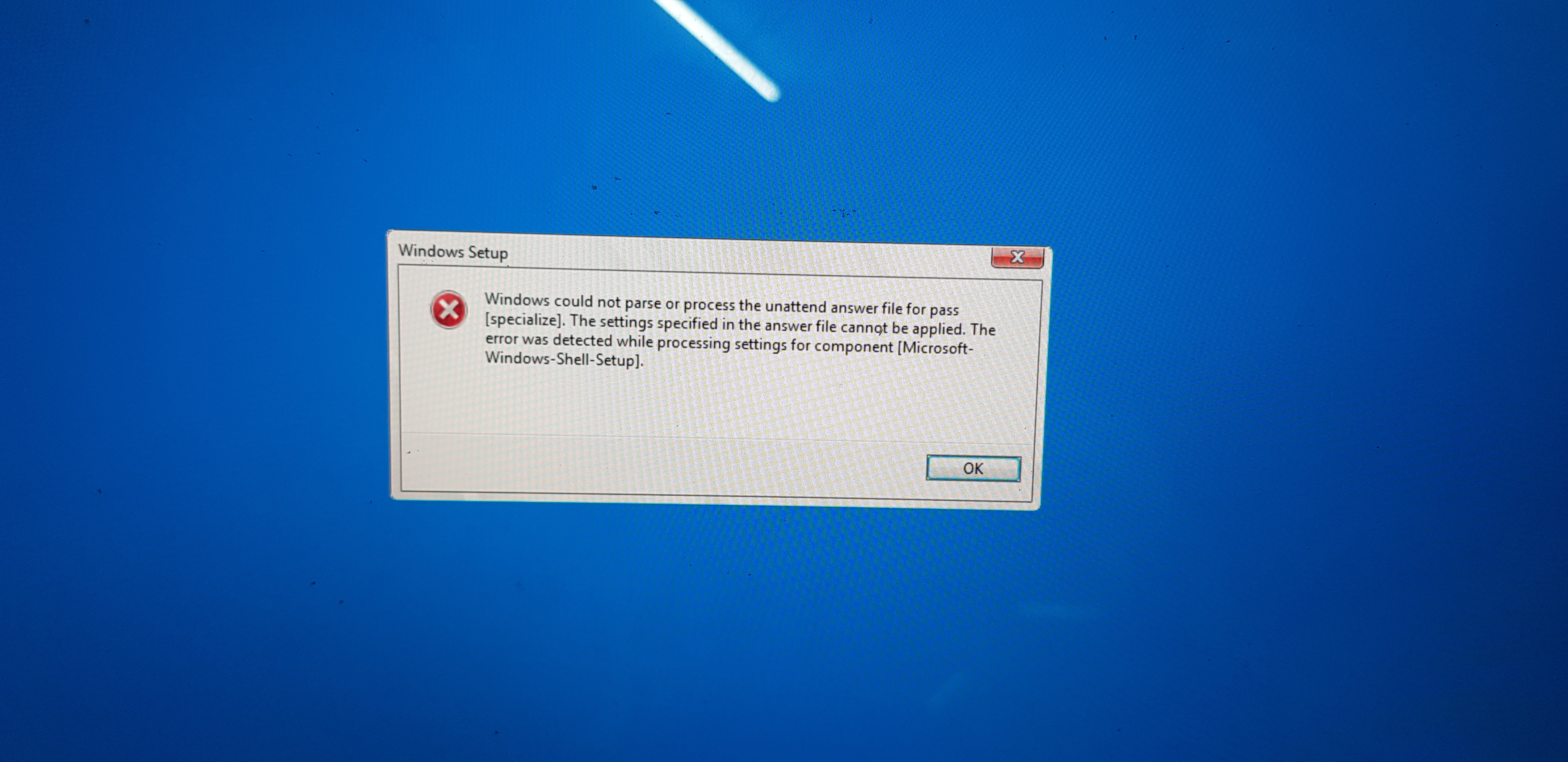 Urgent..Error on Windows factory reset stop and showing other user