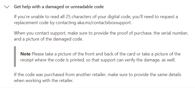 Xbox gift card deals code not readable