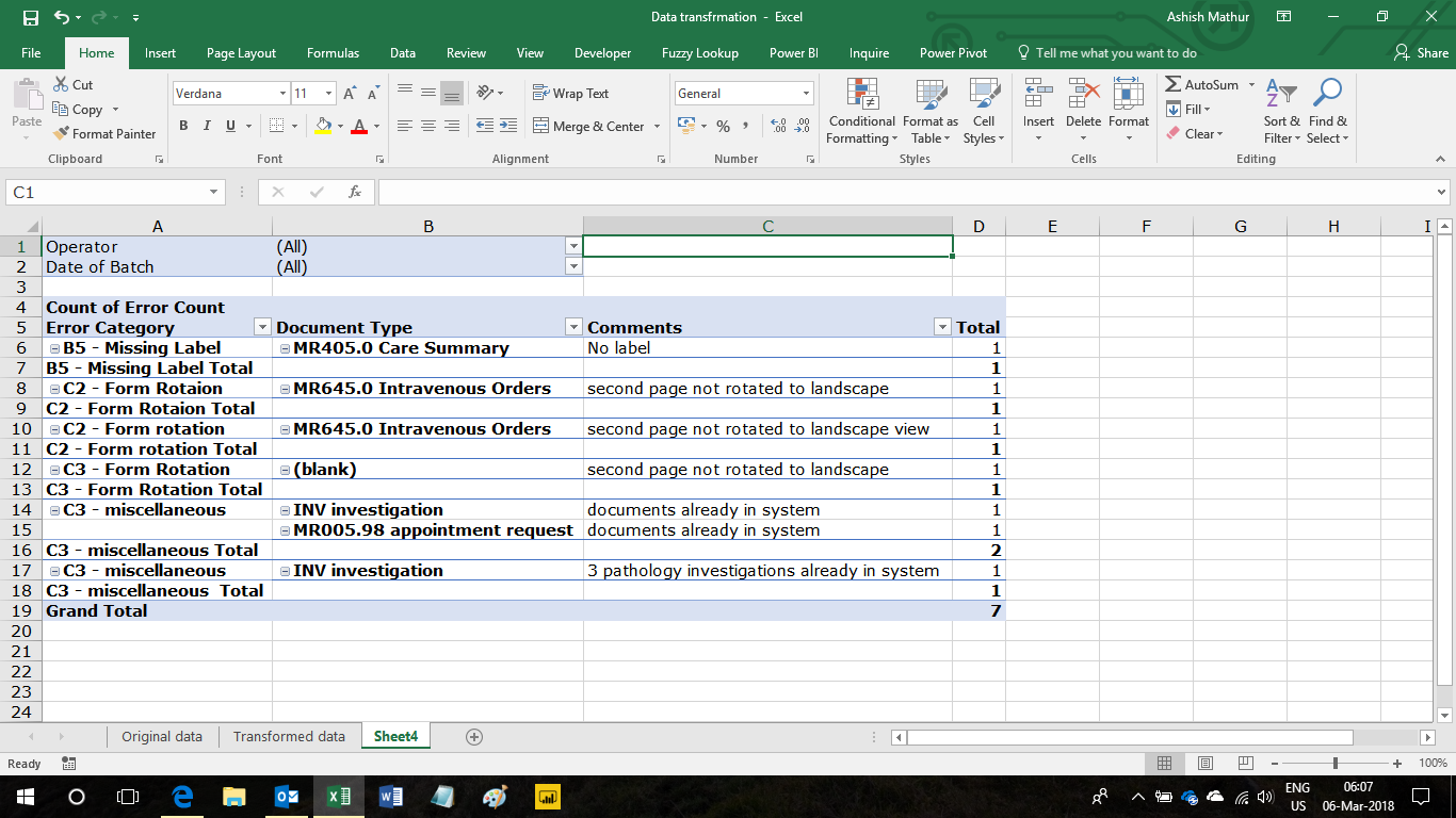 Joining two pivot tables into one pivot table - Microsoft Community