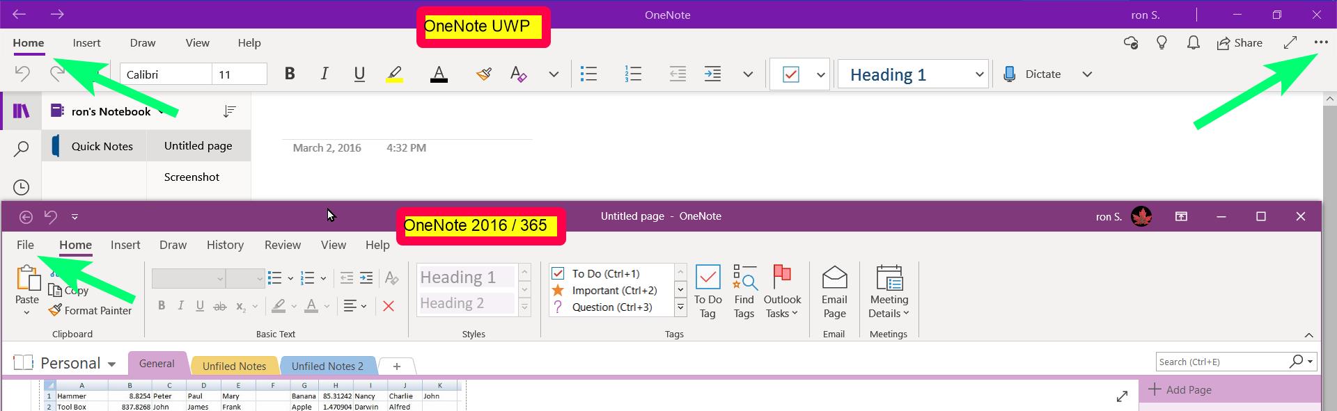 AGAIN... What Is "OneNote" Vs "OneNote For Windows 10" - Microsoft ...