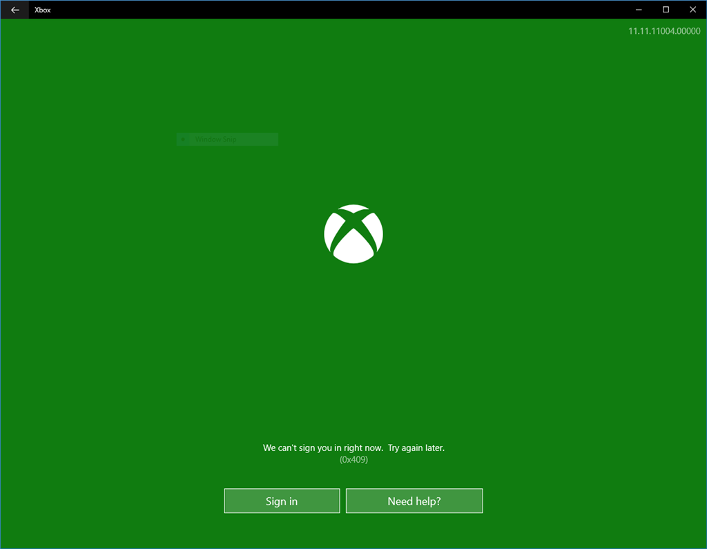 Windows Xbox App cant sign in (0x409) - Microsoft Community