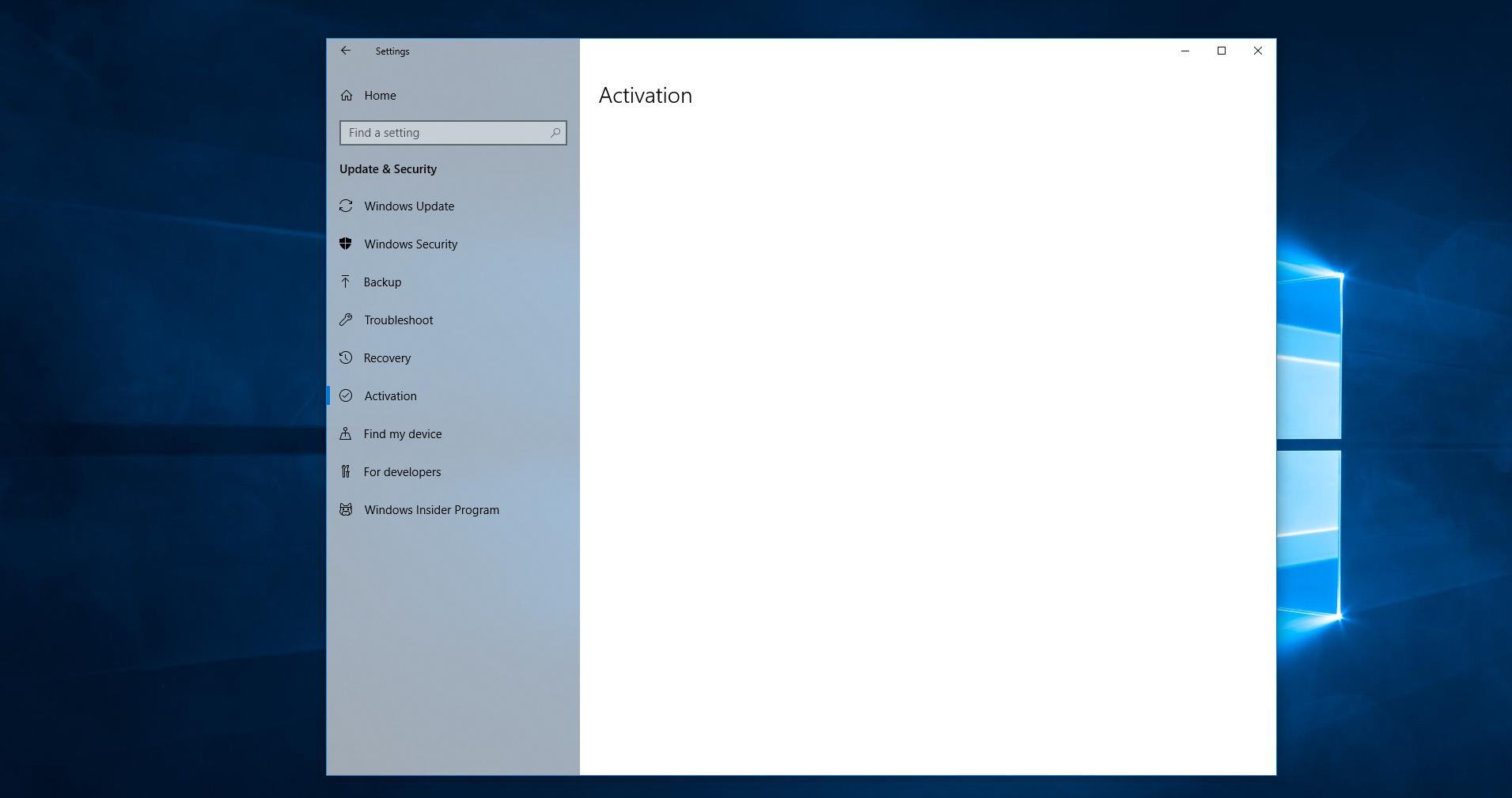 Activation Screen Blank Microsoft Community