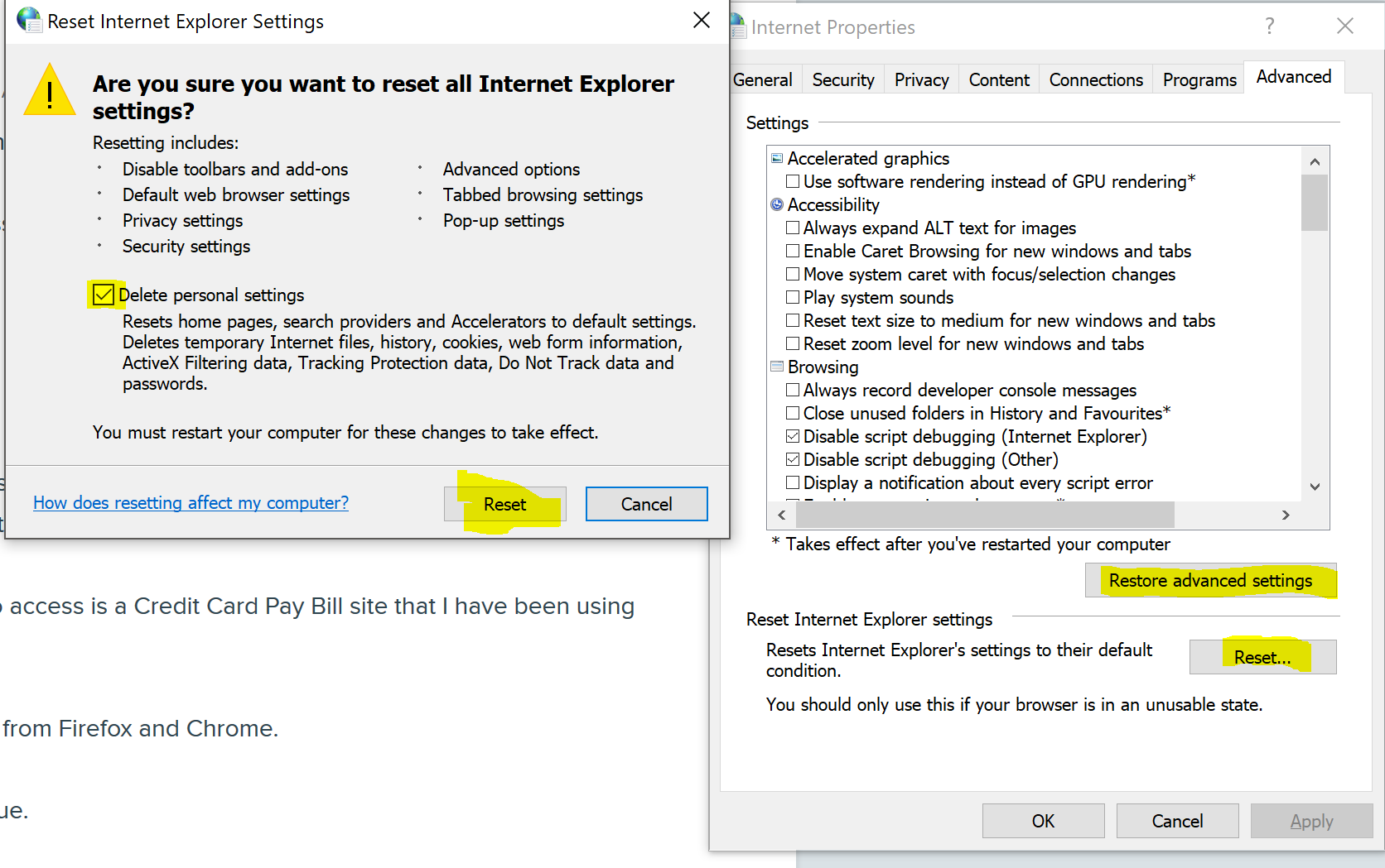 Enable Cookies - Microsoft Community