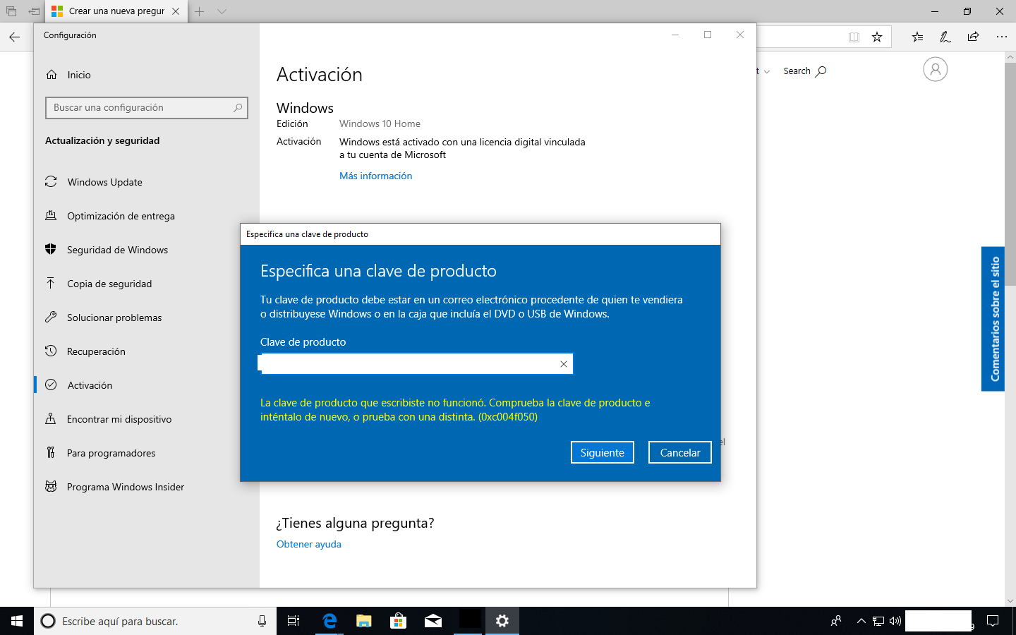 Windows 10 → Actualizar De Versión Home A Pro Microsoft Community 8275