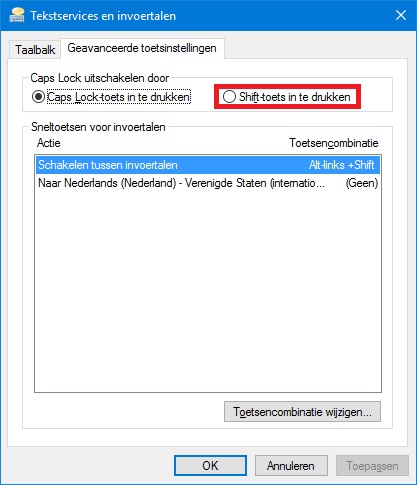 Industrieel communicatie Ontspannend CapsLock uitschakelen met shift in Windows 10 - Microsoft Community