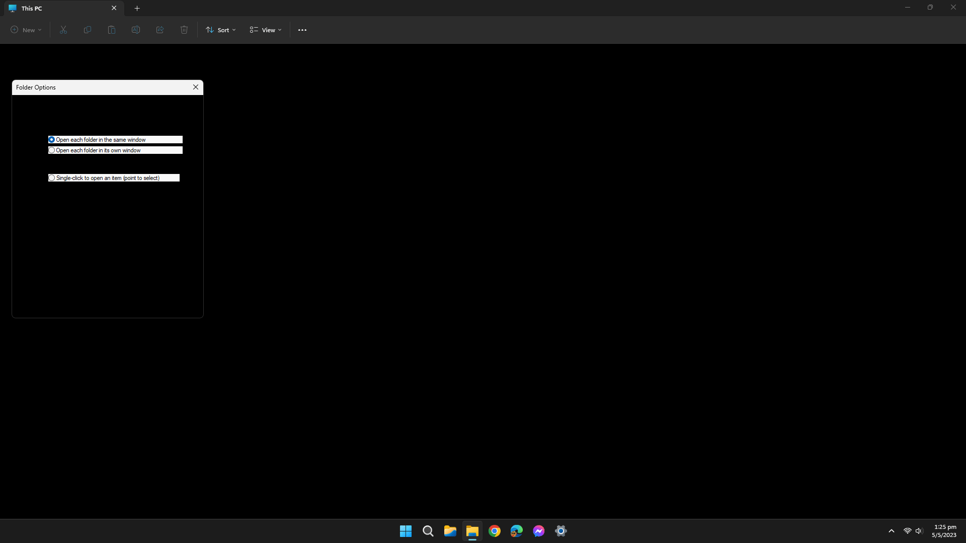 Black Menu or Black File display in Windows 11 22H2 Microsoft