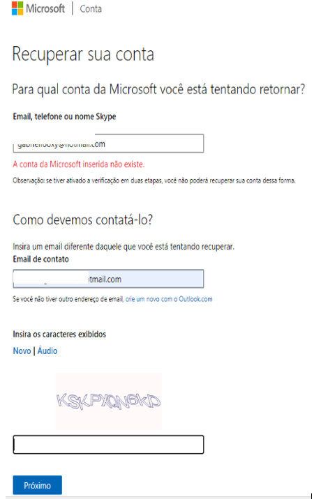 Nao consigo recuperar minha conta de jeito nenhum - Comunidade