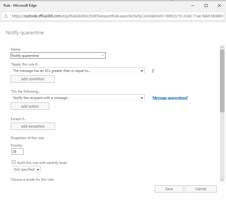 Quarantine Emails - Microsoft Community