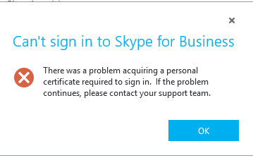 O365 Skype For Business Login Error Microsoft Community