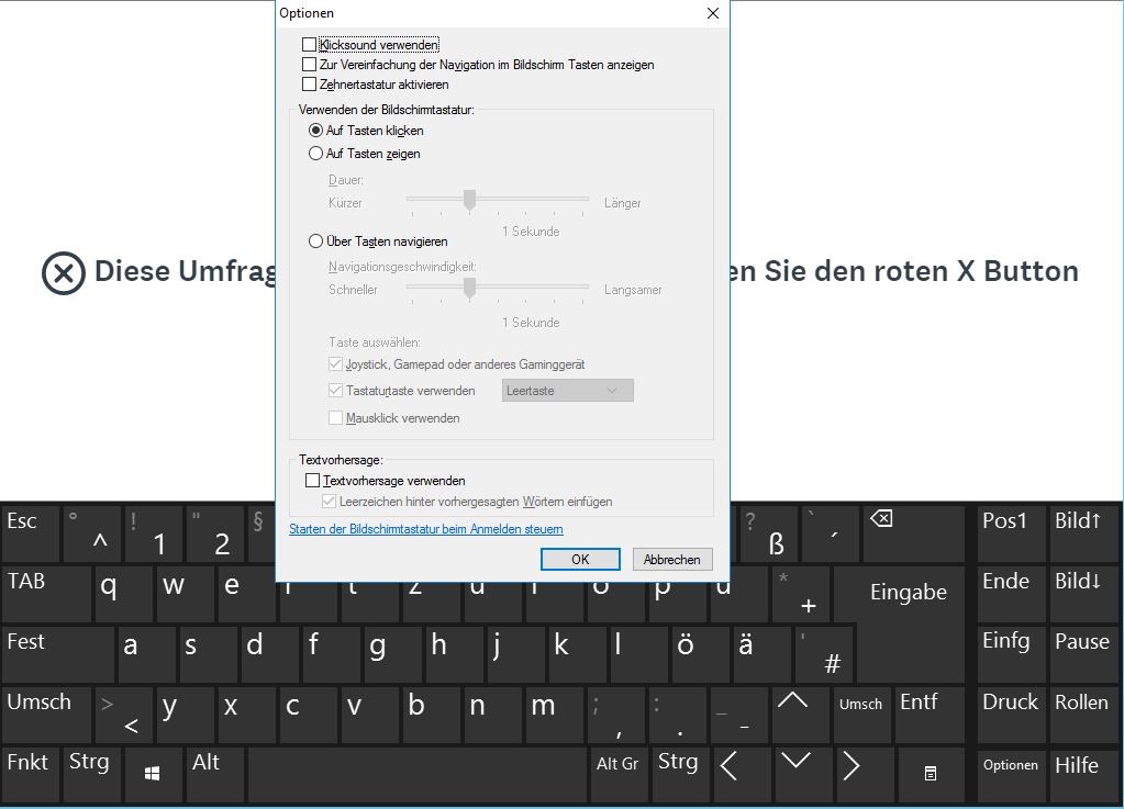 On-Screen Keyboard (OSK.Exe) - Optionen-Button - Microsoft Community