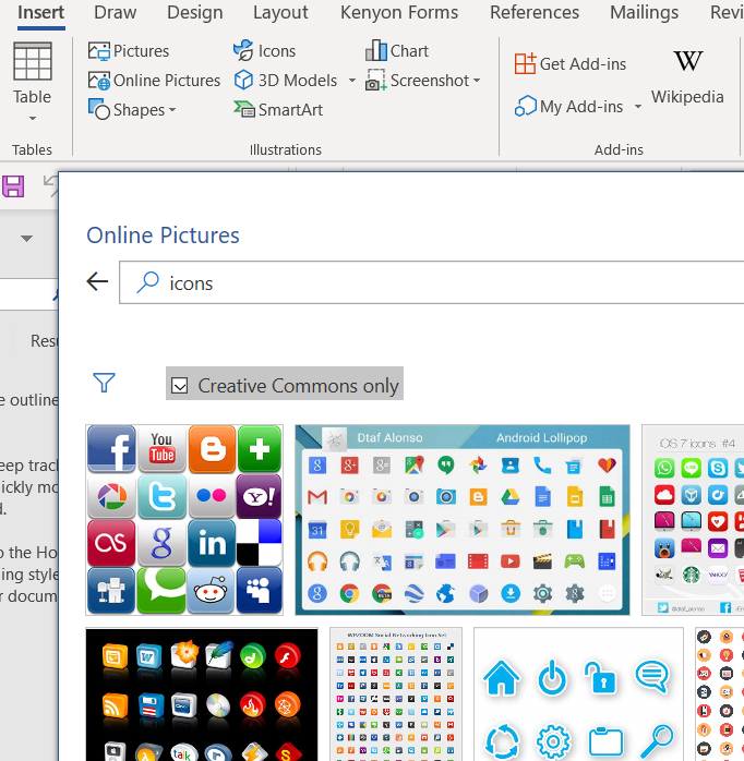 Adding Icons To My Resume Microsoft Community