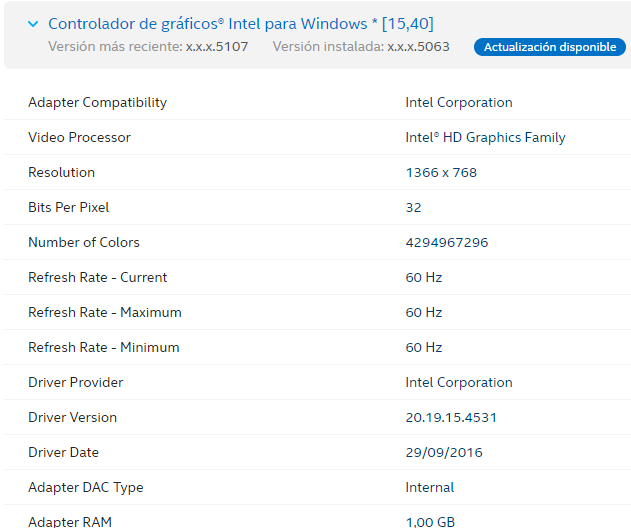 Actualizar controladores graficos intel best sale windows 10