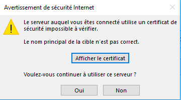 Outlook Avertissement De Securite Internet Erreur Communaute Microsoft