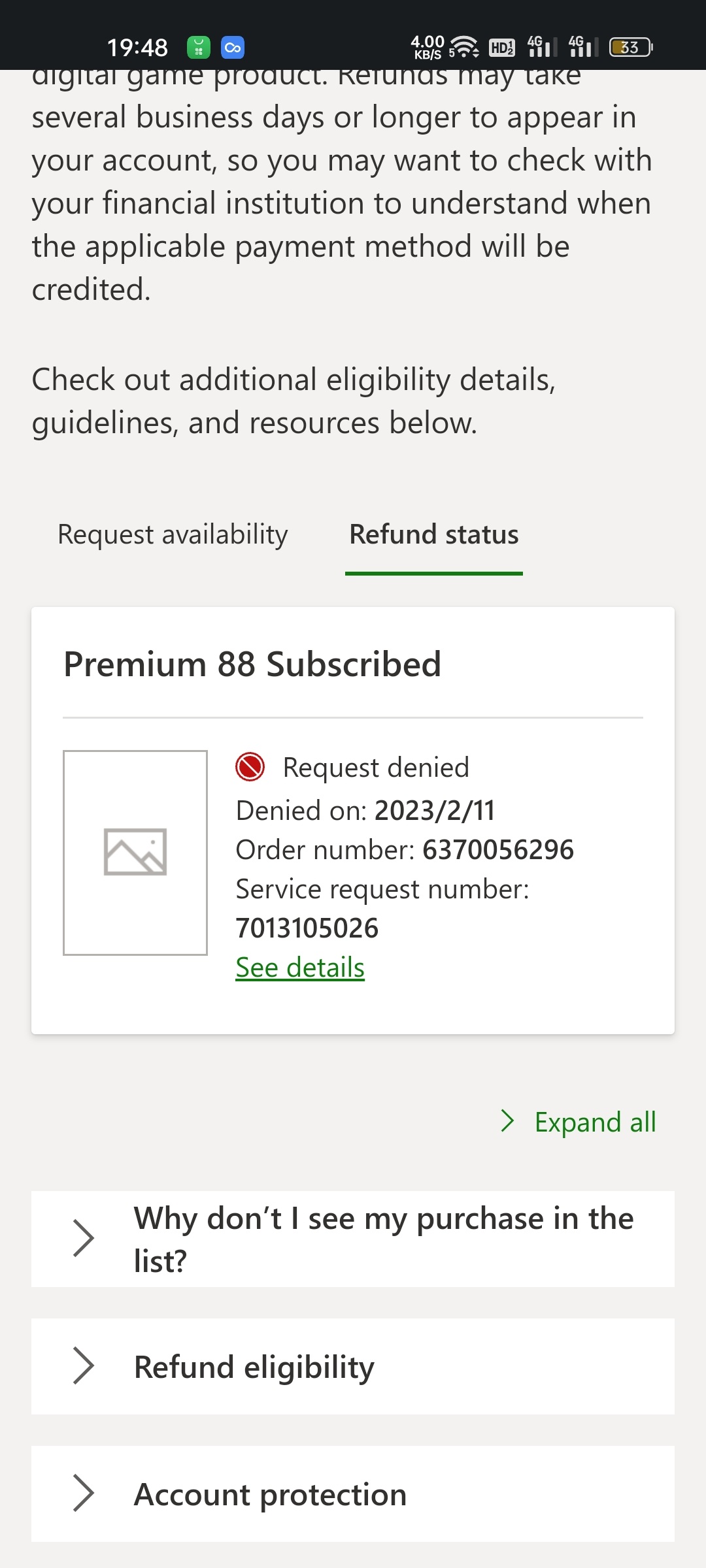 Comprei 80 Robux no Roblox e nao caiu na minha conta pedi reebolso mas -  Microsoft Community