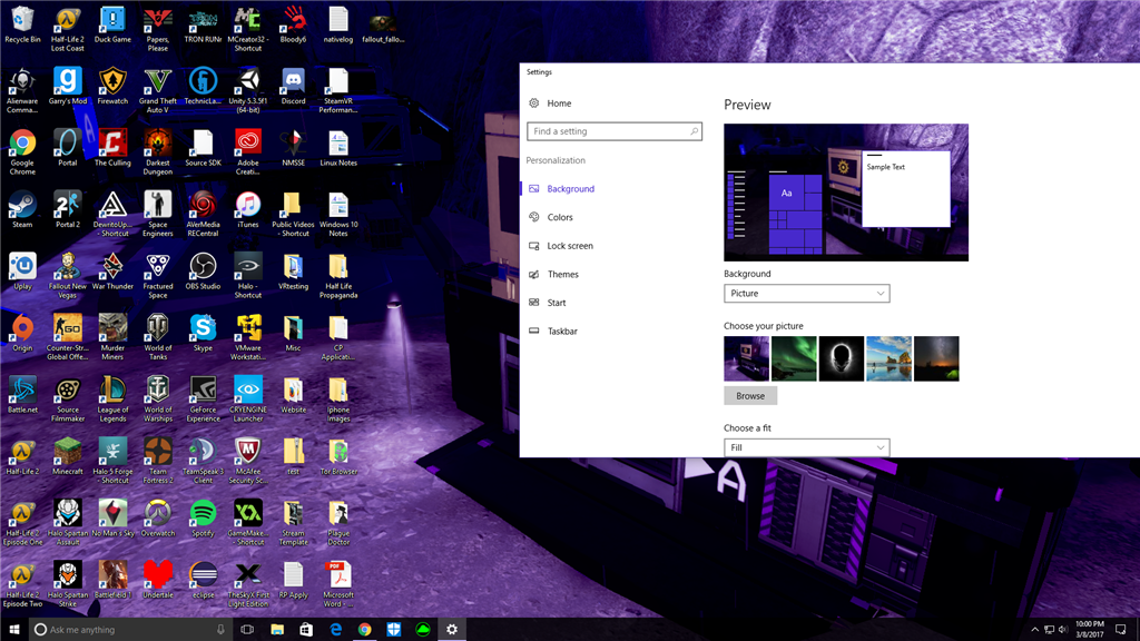 Bạn đang tận hưởng không gian làm việc trên Windows 10 nhưng cảm thấy nhàm chán với hình nền và màu sắc hiện tại? Đừng lo lắng, bạn có thể thay đổi chúng với vài thao tác đơn giản. Tạo ra một không gian làm việc mới mẻ và sáng tạo với hình nền và màu sắc mới. Hãy xem ảnh liên quan để biết thêm chi tiết.