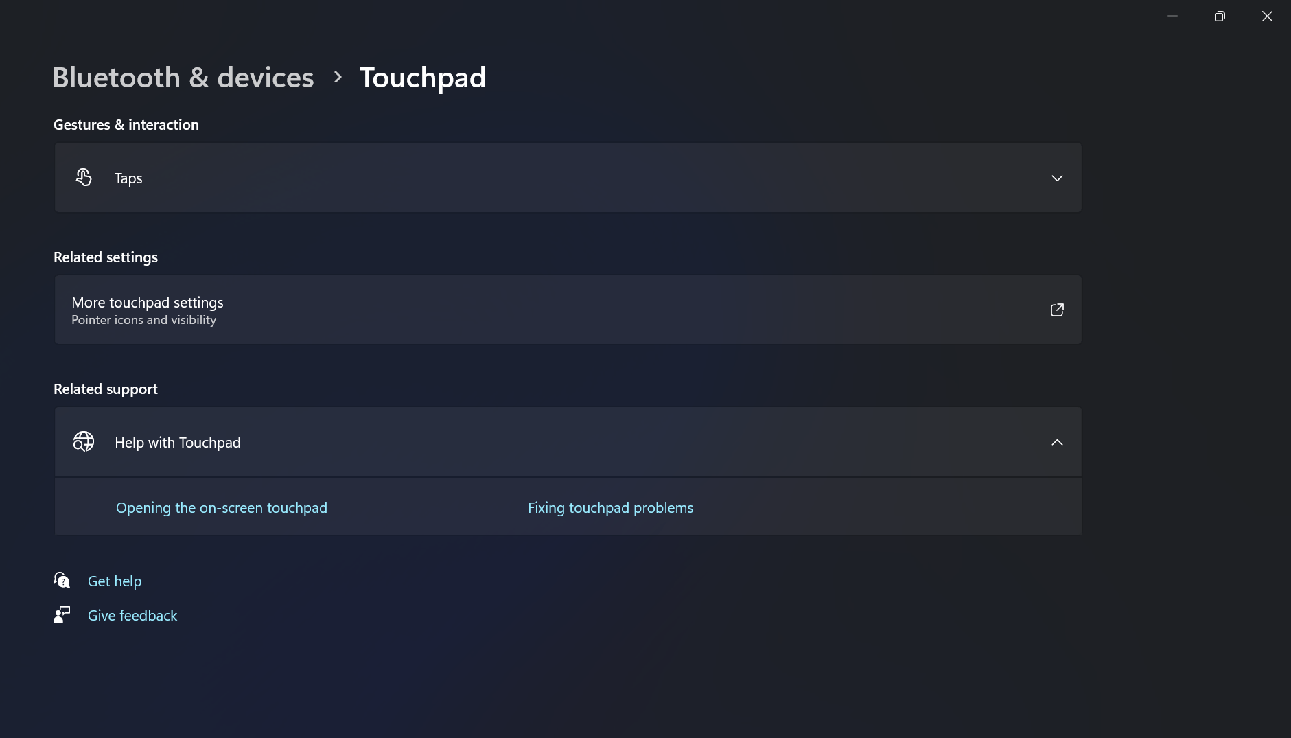 My touchpad settings disappeared on windows 11 and it has stopped