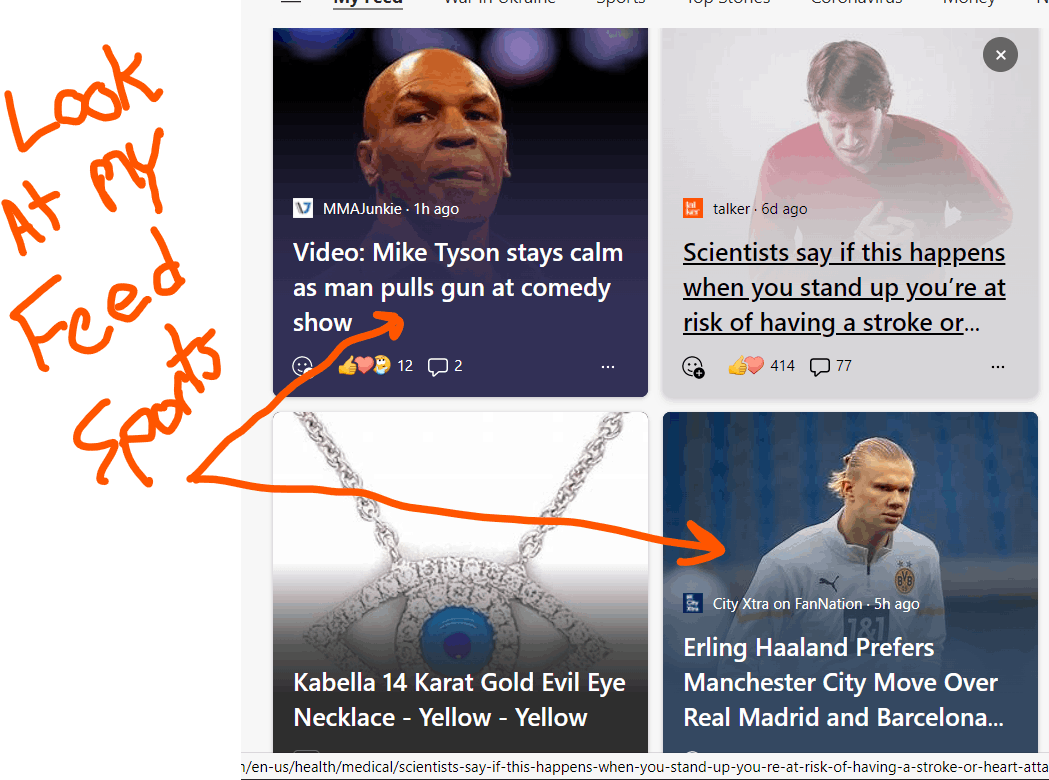 News feed task bar microsoft start page home page new tab page
