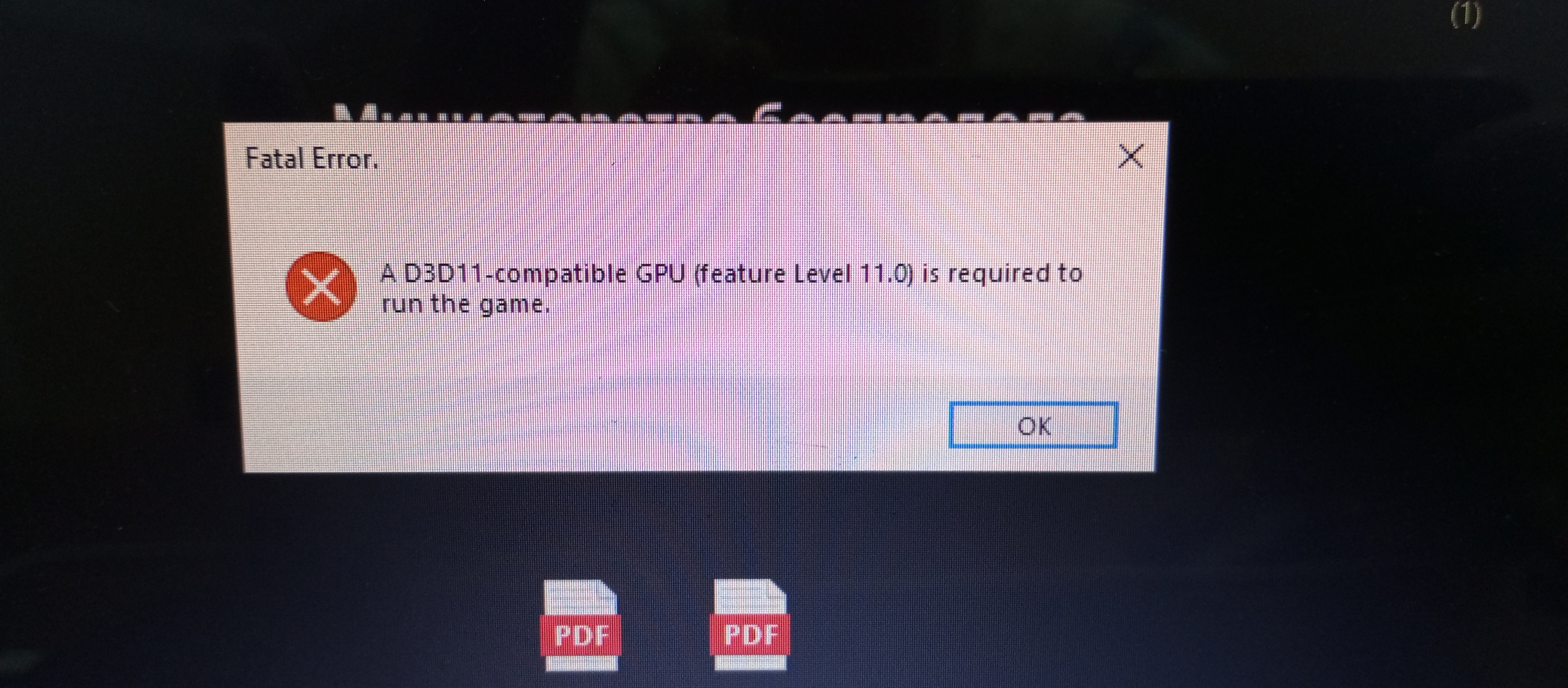 A d3d11-compatible GPU (feature Level 11.0) to run the game - Сообщество  Microsoft