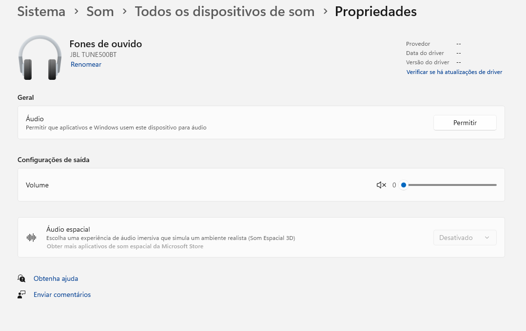 PROBLEMA PARA ADICIONAR DISPOSITIVO JBL TUNE500BT NO WINDOWS 11