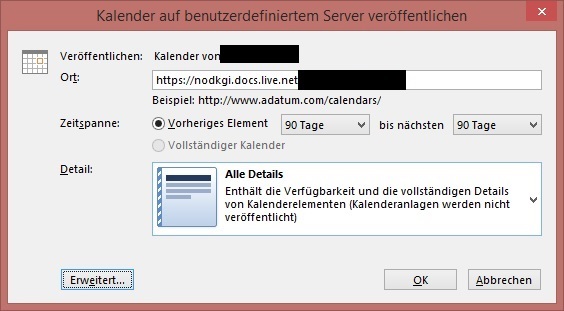 Kalender auf WebDAV-Server veröffentlichen funktioniert seit - Microsoft Community