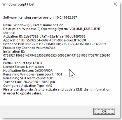 Windows 10 activation error 0x803fa067 - Microsoft Community