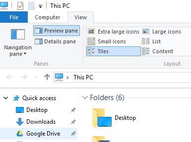 Preview Pane in Windows 10 - Microsoft Community