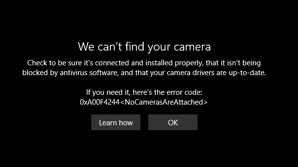 Why is my camera not working? - Microsoft Community