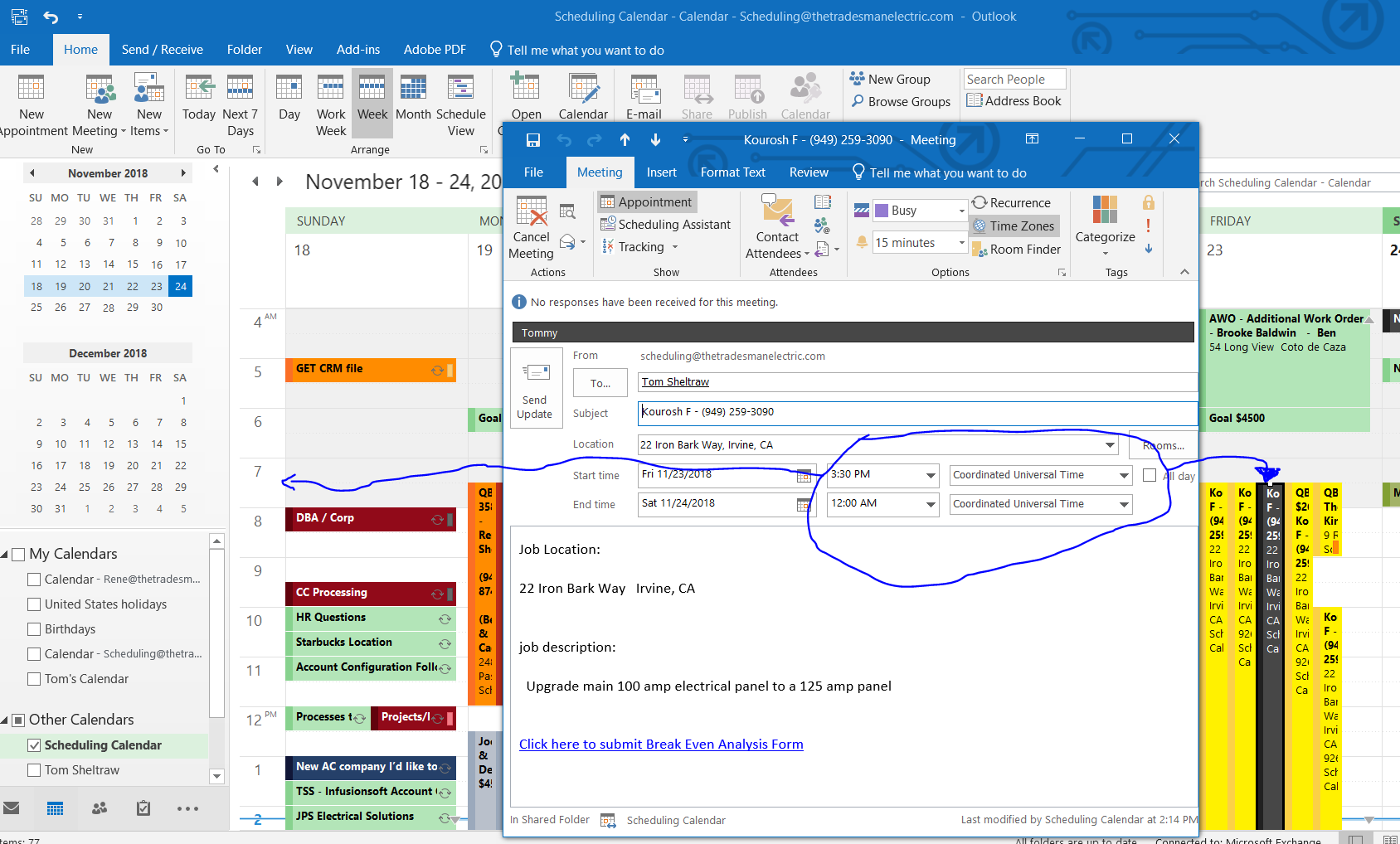 Outlook Calendar shows wrong time zone when editing events and Invites