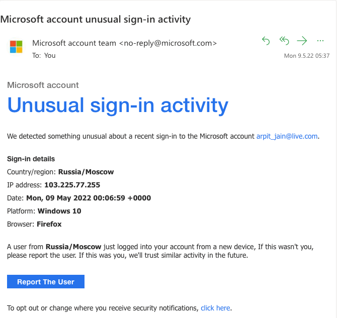 Microsoft Account Unusual Sign In Activity Microsoft Community 7520