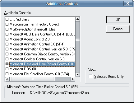 microsoft monthview control 6.0 sp4 download