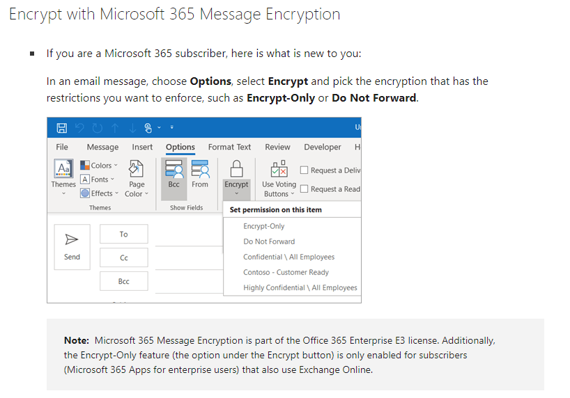 How To Set Up Encryption For Outgoing Emails - Microsoft Community