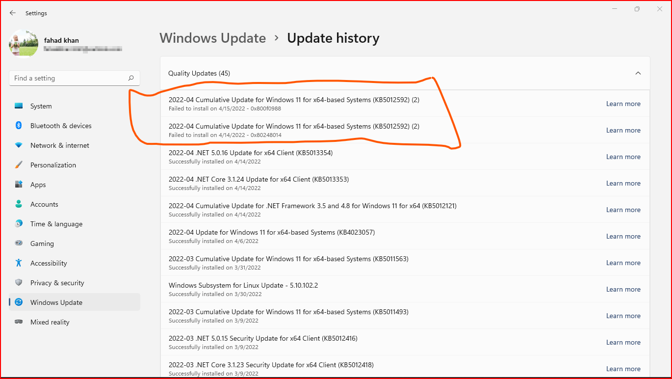 202204 cumulative update for windows 11 for x64 based systems Kb