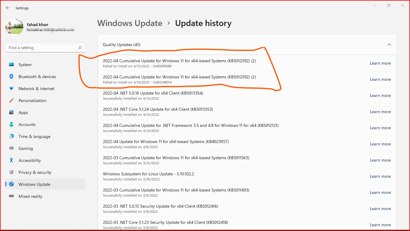 2022-04 cumulative update for windows 11 for x64 based systems Kb