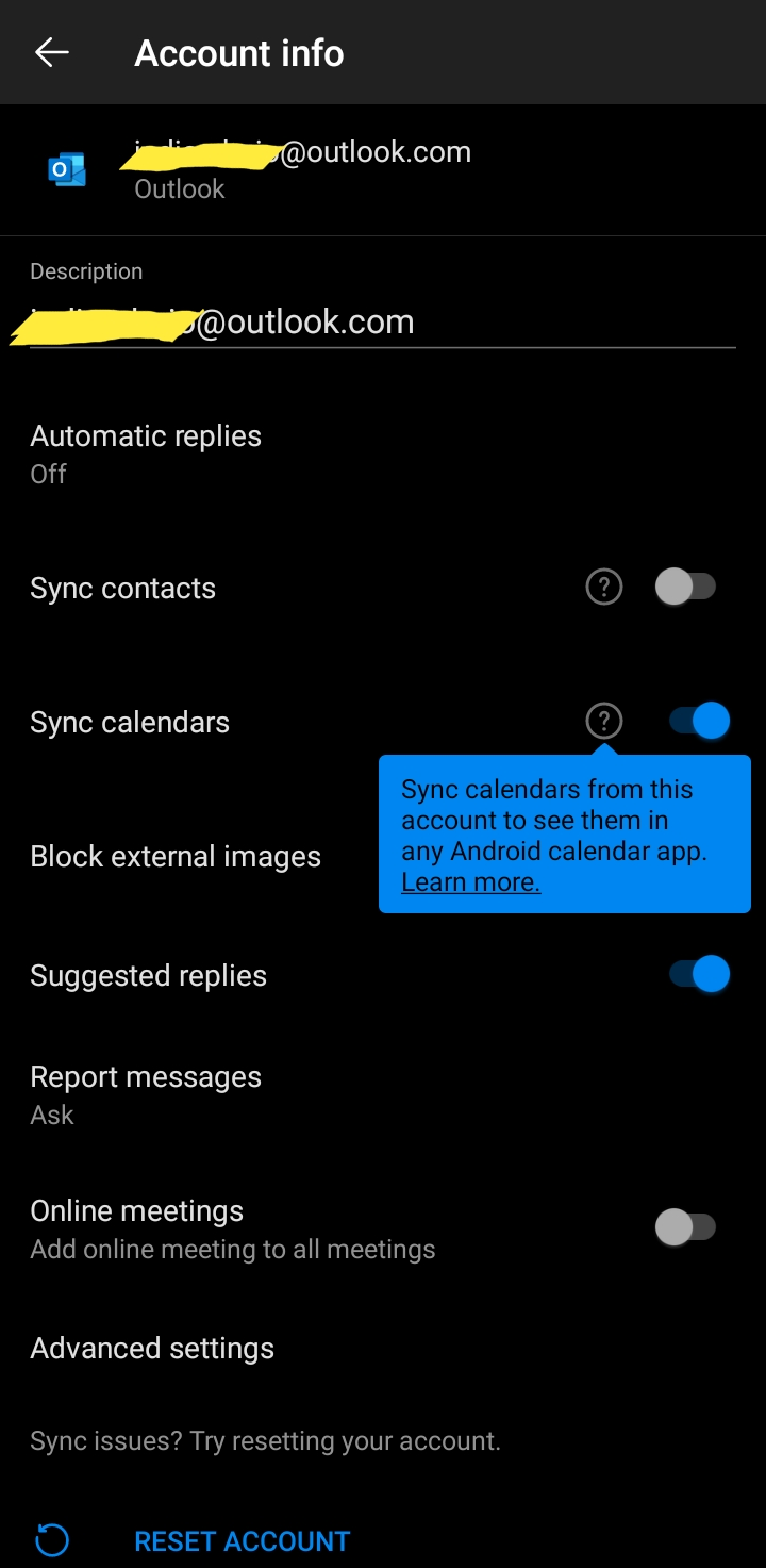 How To Sync Outlook Calendar With Android Calendar Microsoft Community