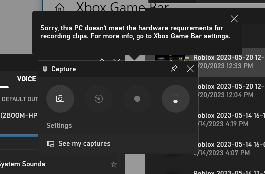 My Xbox Game Bar Recording Feature Became Unsupported. - Microsoft ...