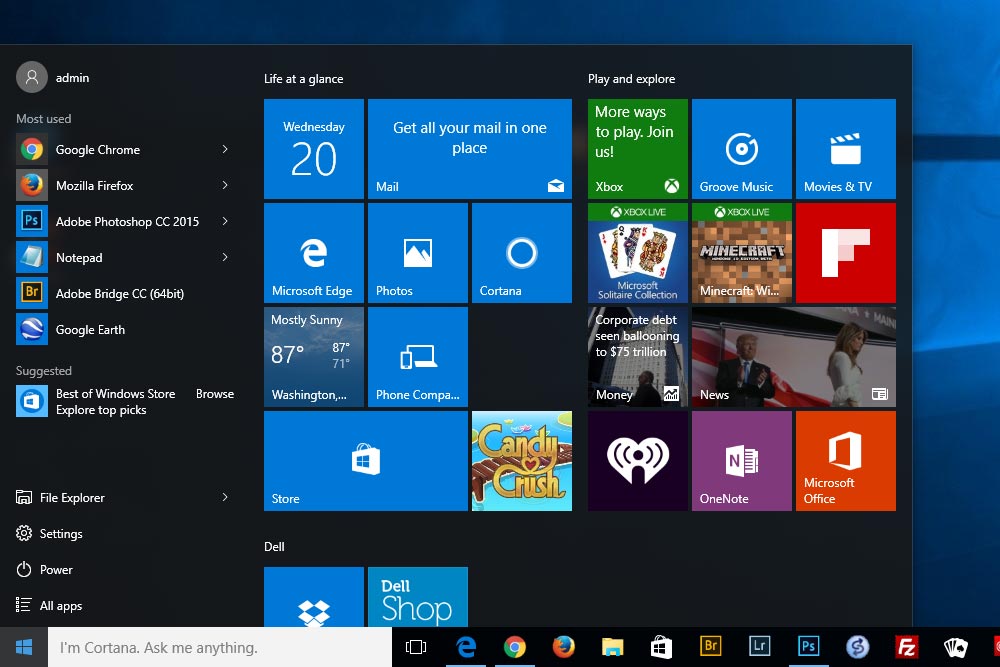 Why does the Windows 10 start menu appear to be all gray and colorless ...