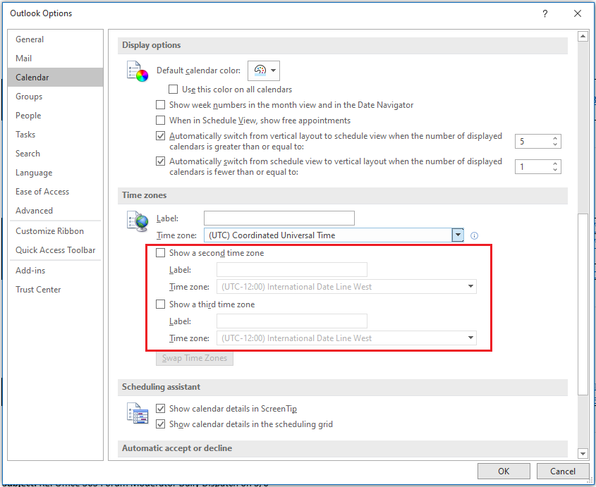 calendar - Outlook shows all day events in adjacent time zones on