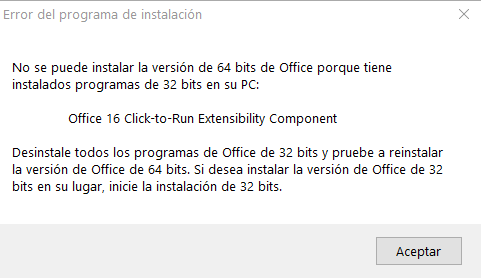 Office 365: No puedo instalar versión de 64 bits - Microsoft Community