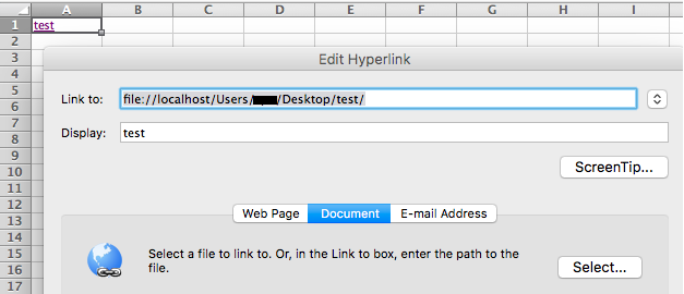 Hyperlink to folder outlook