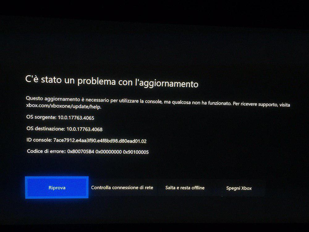 C E Stato Un Problema Con L Aggiornamento Microsoft Community