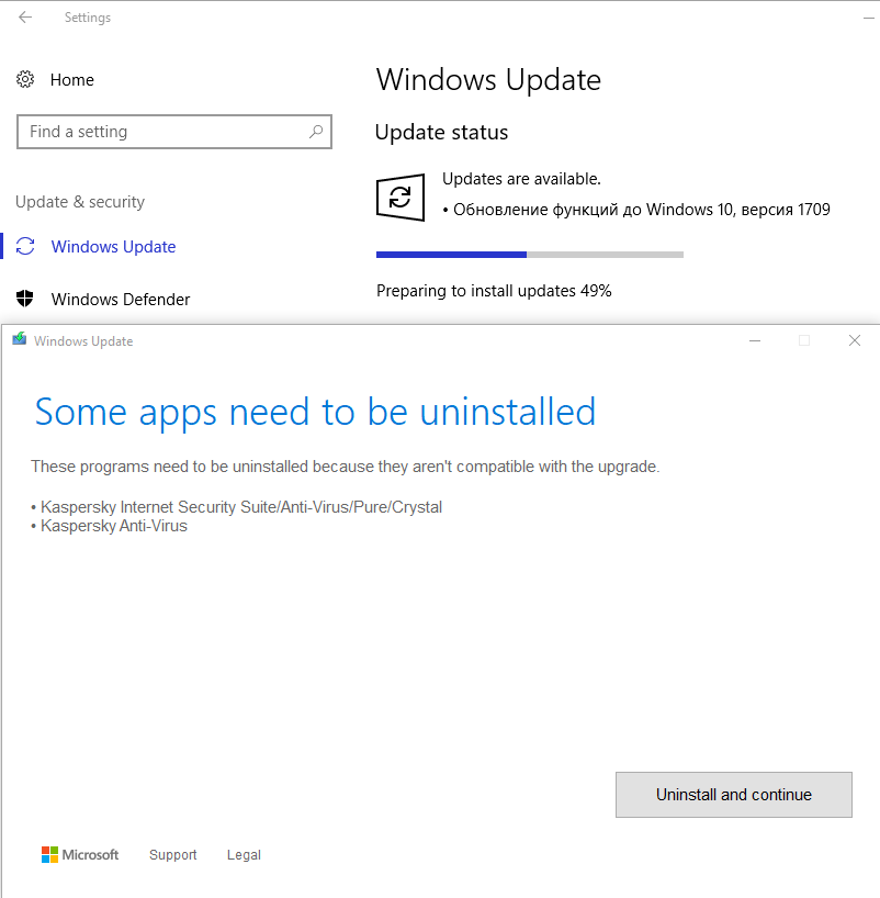 Installing update перевод. VIRTUALBOX удалите это приложение так как оно не поддерживается Windows 10.