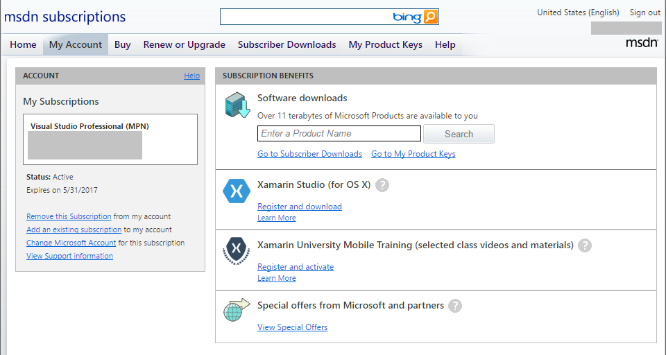 Visual Studio 2015 Professional Extended Trial Expired with Active -  Microsoft Community