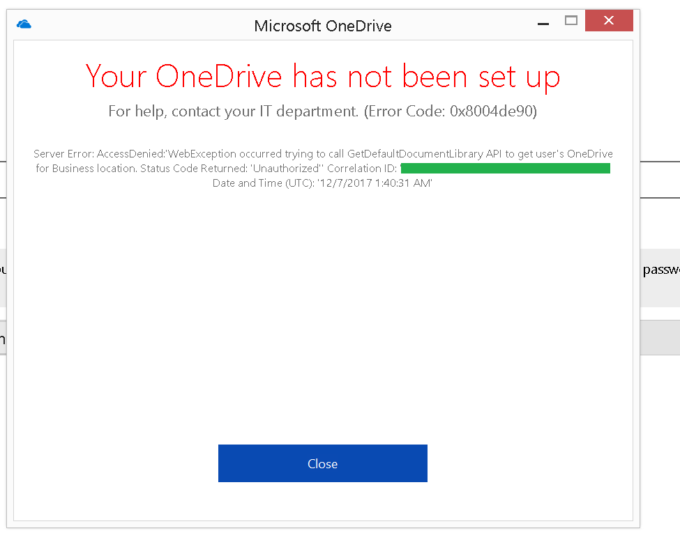 Cant Set Up Onedrive For Business Microsoft Community