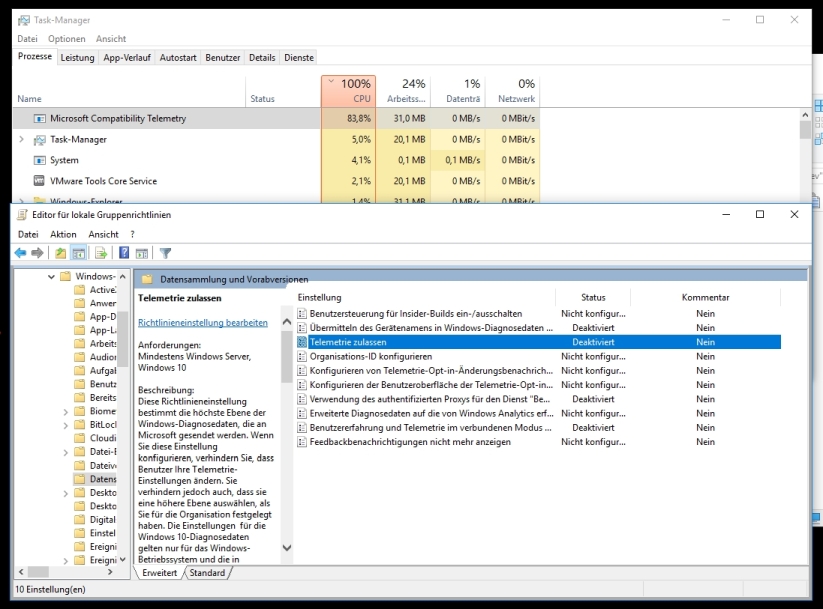 Microsoft Compatibility Telemetry legt System lahm