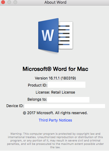 Copyright sign word for mac free