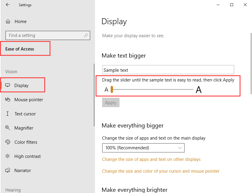 Nav lights dec in size the more zoomed in you are - Microsoft