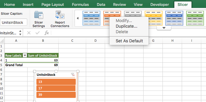 Slicers Not Working In Excel For Mac