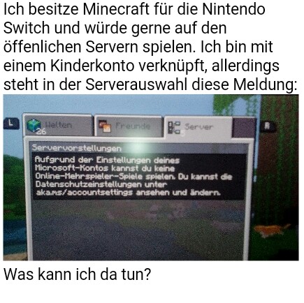 Minecraft Auf Der Nintendo Switch Server Probleme